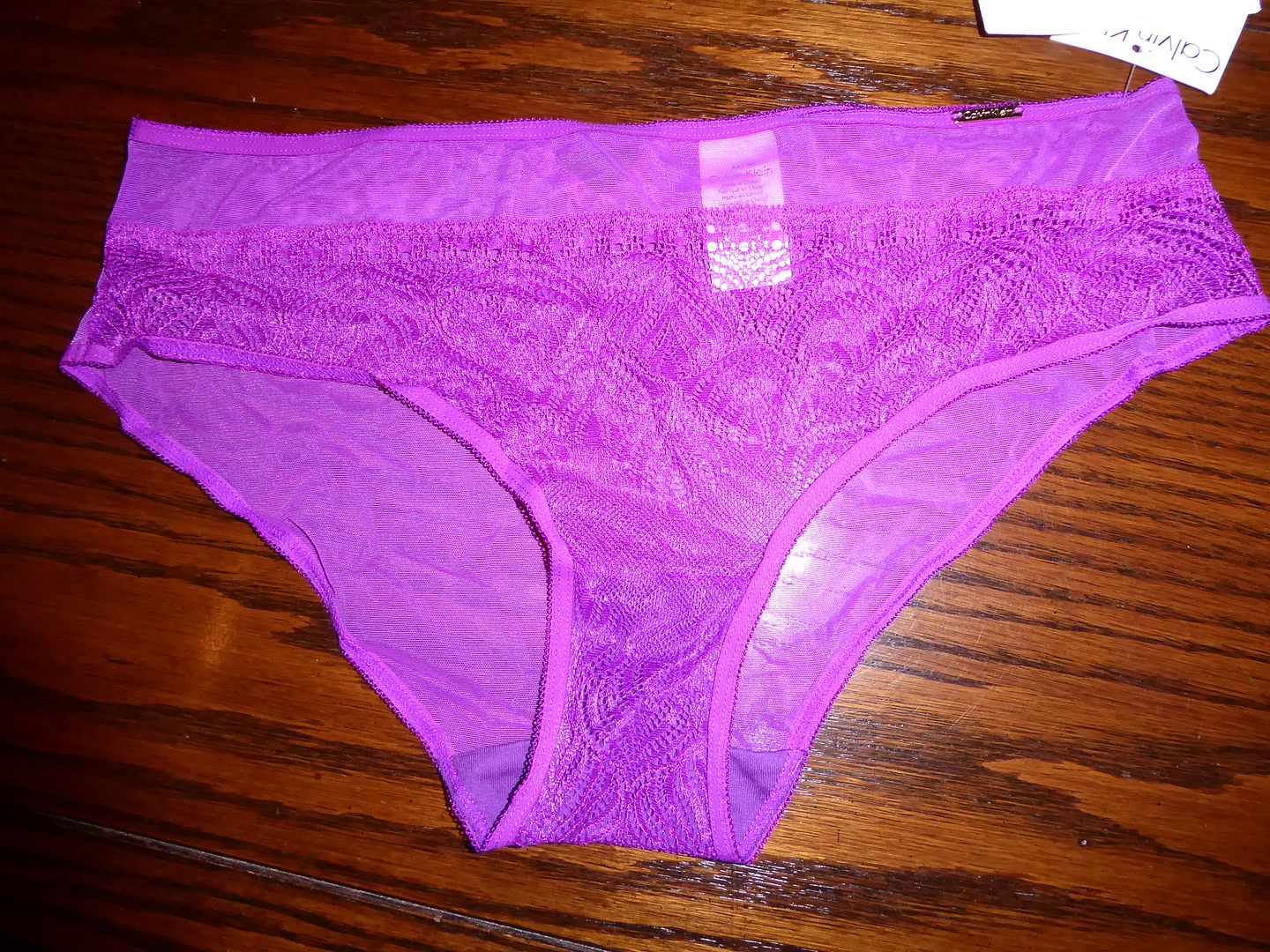 NWT CALVIN KLEIN SHEER w LACE HIPSTER PANTIES F3641 DY2 VIOLET M L eBay