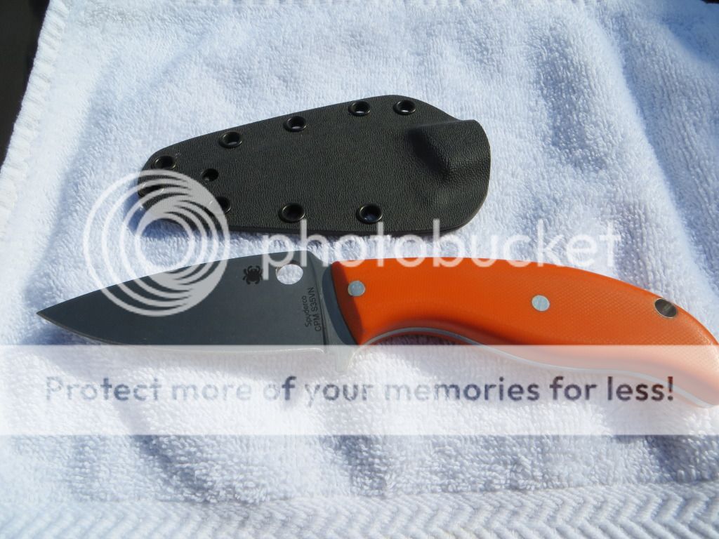 Spyderco Mule team 06 with handles and sheath for sale.