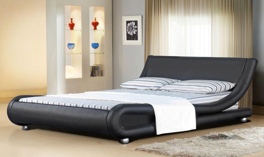 italian design mallorca queen king size black white pu leather bed king size black bed