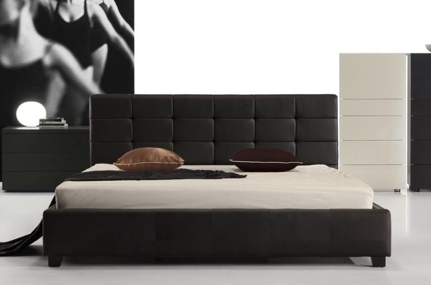 MILAN DOUBLE QUEEN OR KING SIZE BLACK WHITE PU LEATHER WOODEN BED FRAME