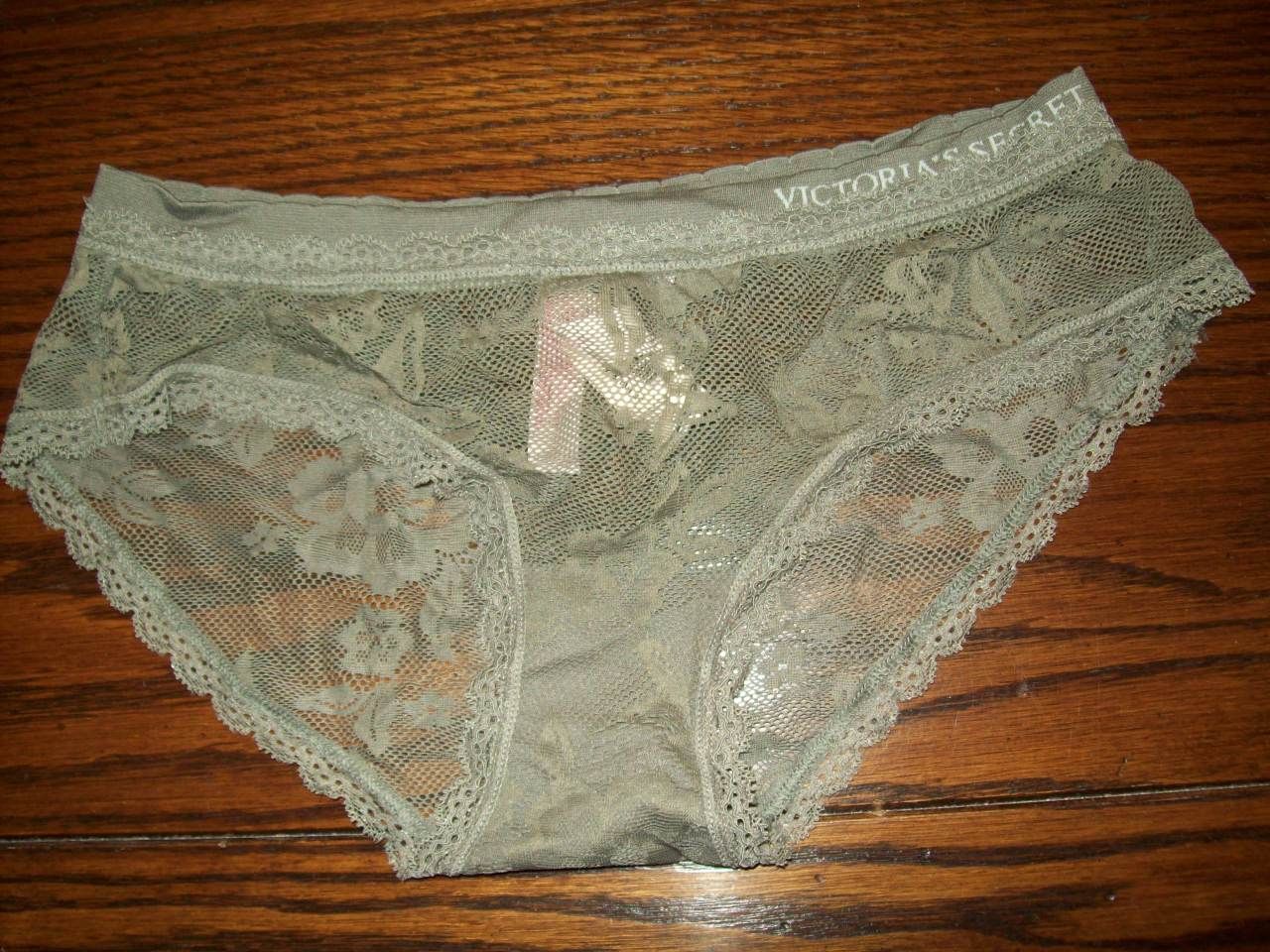 Low-Rise Hiphugger L Solid Green Lace Top Victoria/'s Secret Gray